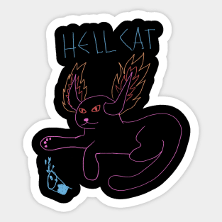 Hell Cat Sticker